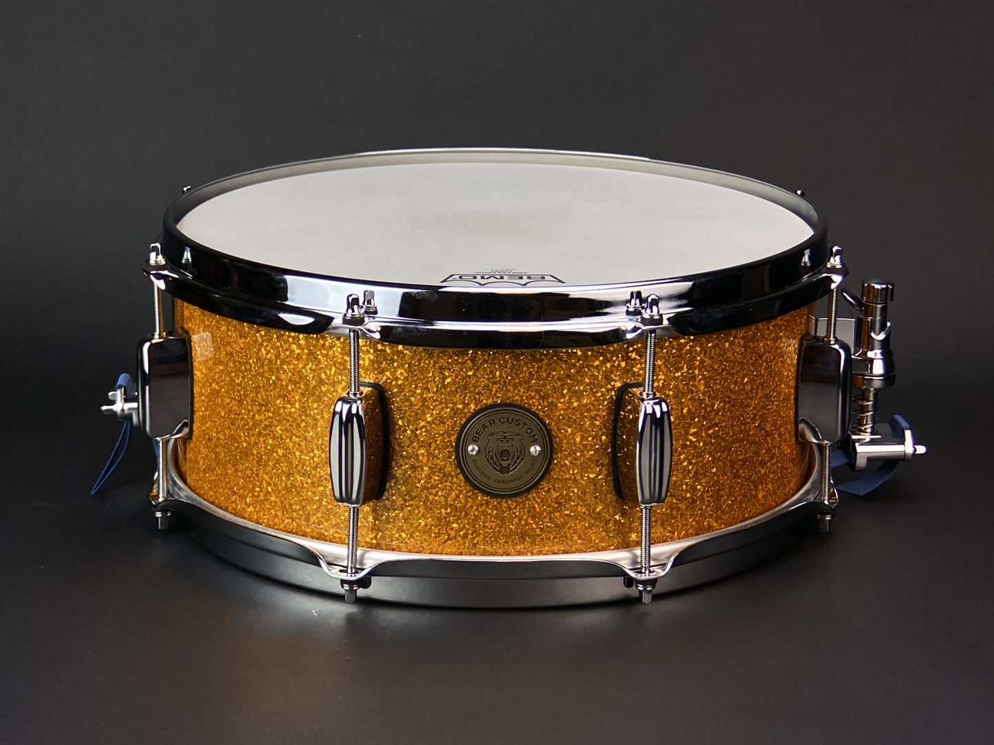 14" x 6" BearCustom Fichte/Spruce Vintage Snare Orange Sparkle – handgefertigt in Deutschland