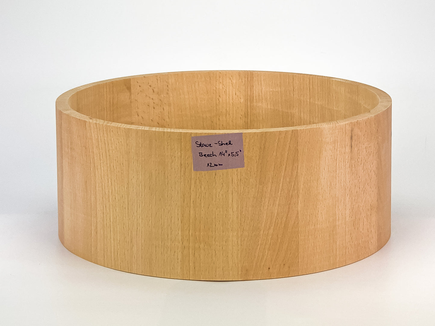 Buche/Beechwood Stave-Snarekessel 14" x 5,5", "One of a Kind" 12 mm