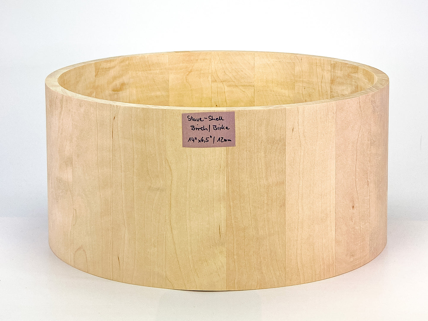 Birke/Birch Stave-Snarekessel 14" x 6,5", "One of a Kind" 12 mm