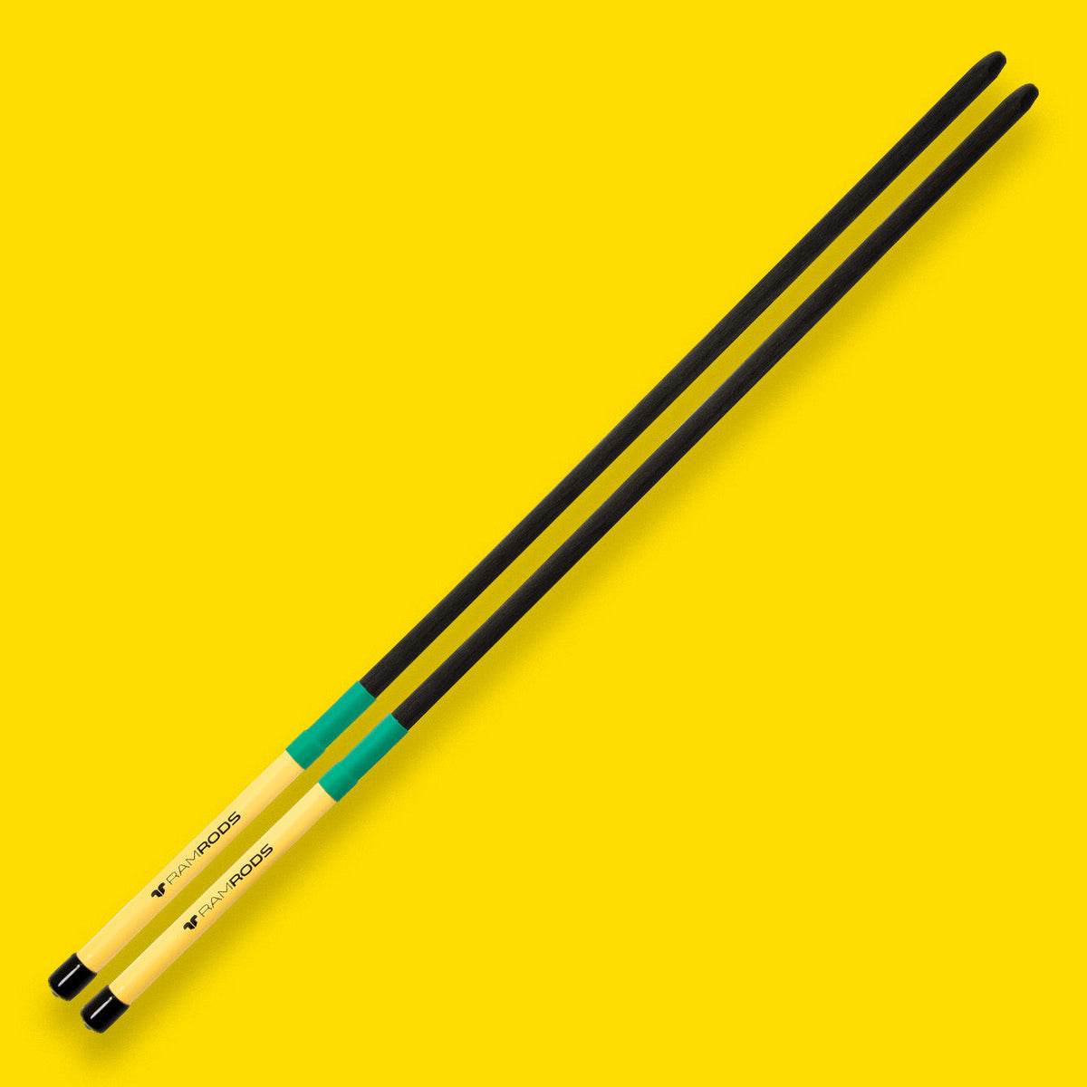 RamRods Repinique Black – Nylon-Schlägel, schwarz – Produktansicht 2