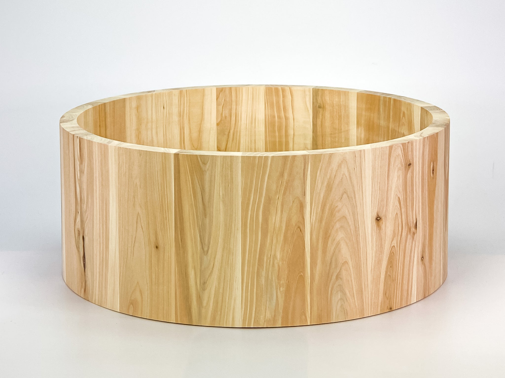 Wacholder/Juniper Stave-Snarekessel 14" x 5,5", "One of a Kind" 15 mm