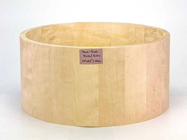 Birke/Birch Stave-Snarekessel 14" x 6,5", "One of a Kind" 12 mm