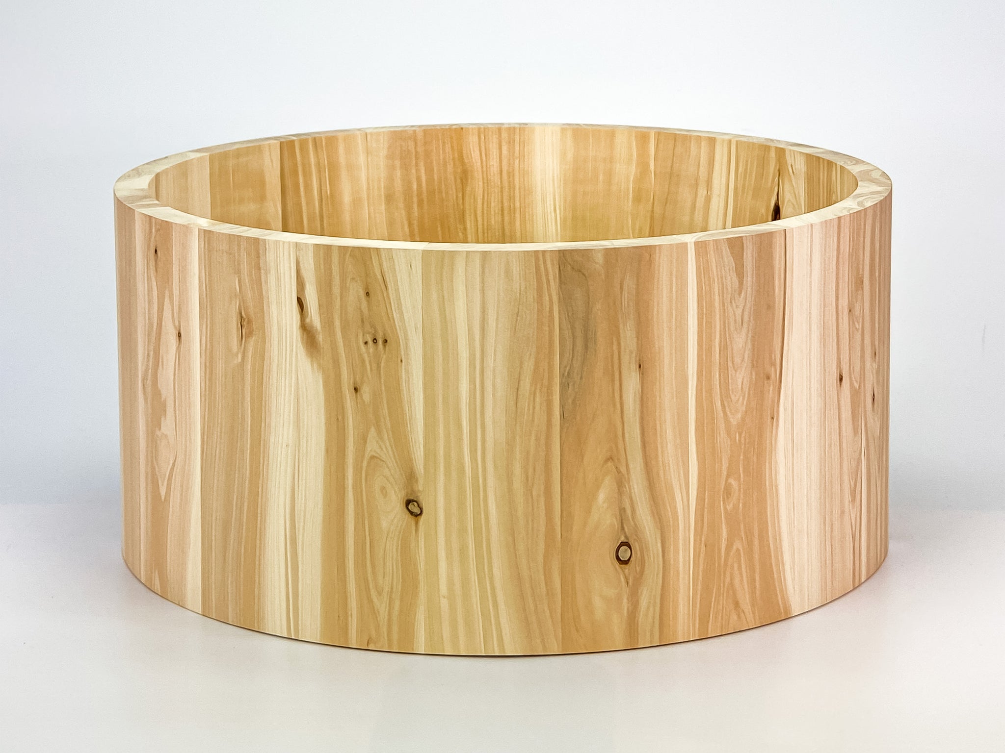 Wacholder/Juniper Stave-Snarekessel 14" x 6,5", "One of a Kind" 15 mm