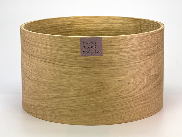 14" x 8" Eiche/Oak Thick-Ply Snareshell, 5-Ply