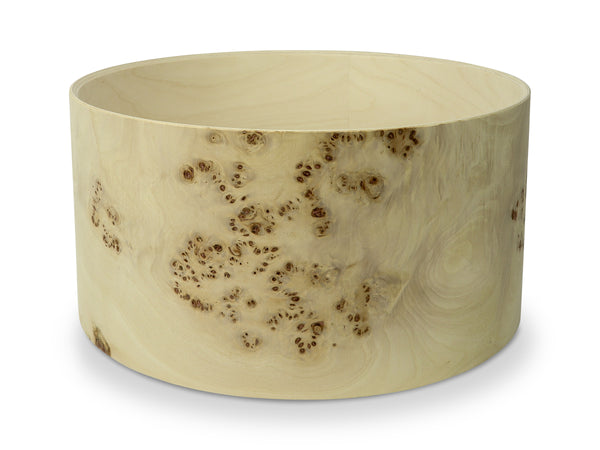 14" x 7" Snare-Kessel, Birke mit Mappa Burl Furnier inkl. Gratung